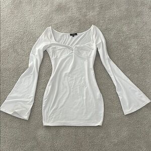 Elegant White Long Sleeve Top